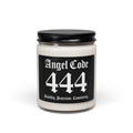 Angel Code 444 Scented Soy Candle 🪽🕯️ 9oz Stability Protection Consistency Aromatherapy Candle - Black
