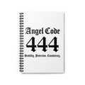 Angel Code 444 Spiral Notebook — Stability Protection Consistency Ruled Journal (White)
