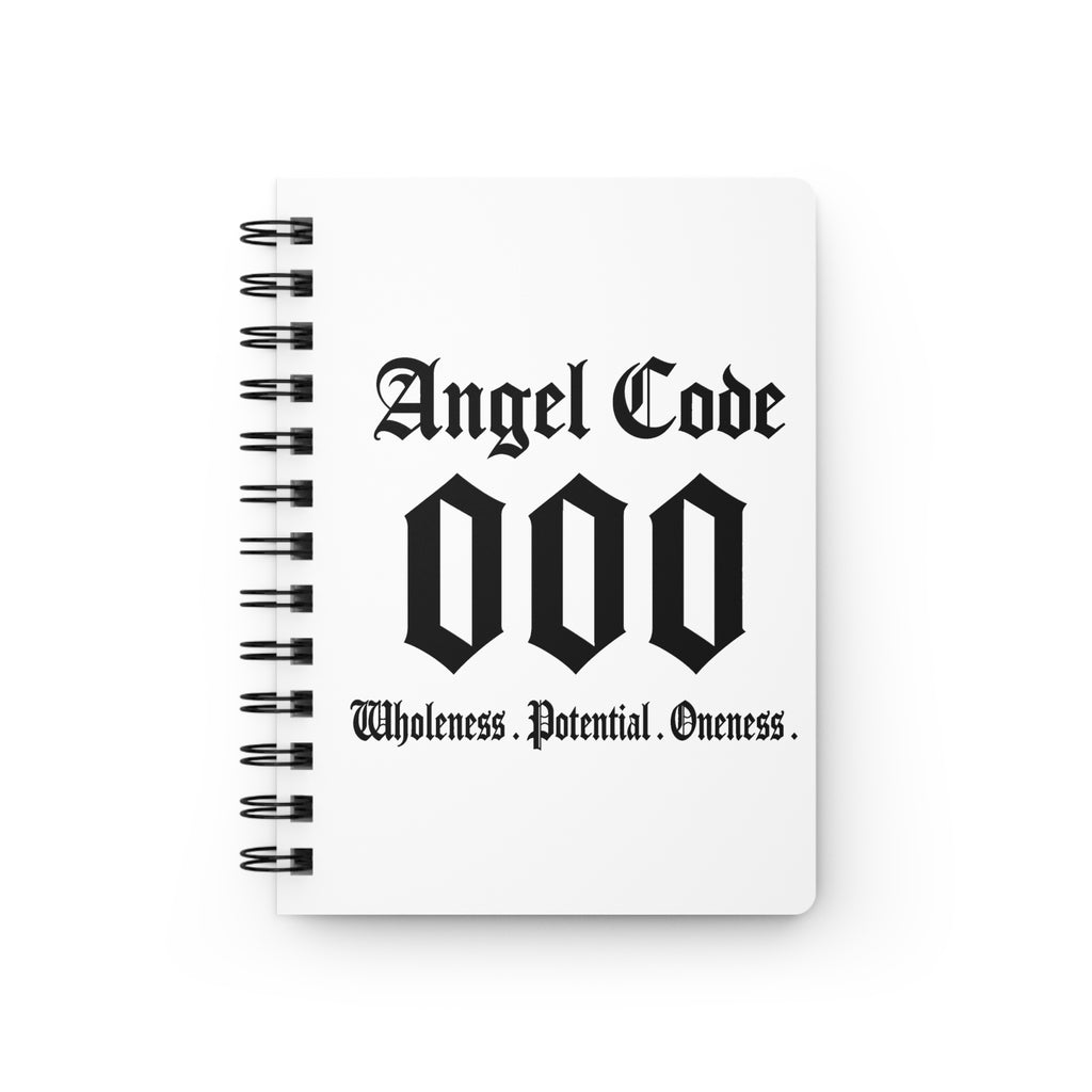 Angel Code 000 Spiral Journal — Wholeness Potential Oneness Notebook