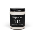 Angel Code 111 Scented Soy Candle 🪽🕯️ 9oz New Beginnings Aromatherapy Candle - Black