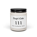 Angel Code 111 Scented Soy Candle 🪽🕯️ 9oz New Beginnings Aromatherapy Candle - White