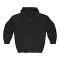 Unisex Manifestation Zip Hoodie 🪽🖤444 'Stability Protection Consistency' Black Full-Zip