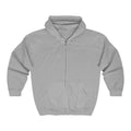 Unisex Manifestation Zip Hoodie 🪽🖤000 'Wholeness Potential Oneness' Gray Full-Zip