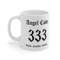Angel Code 333 Coffee Mug 🪽✨ Numerology Growth Creativity Guidance Gift - 11oz
