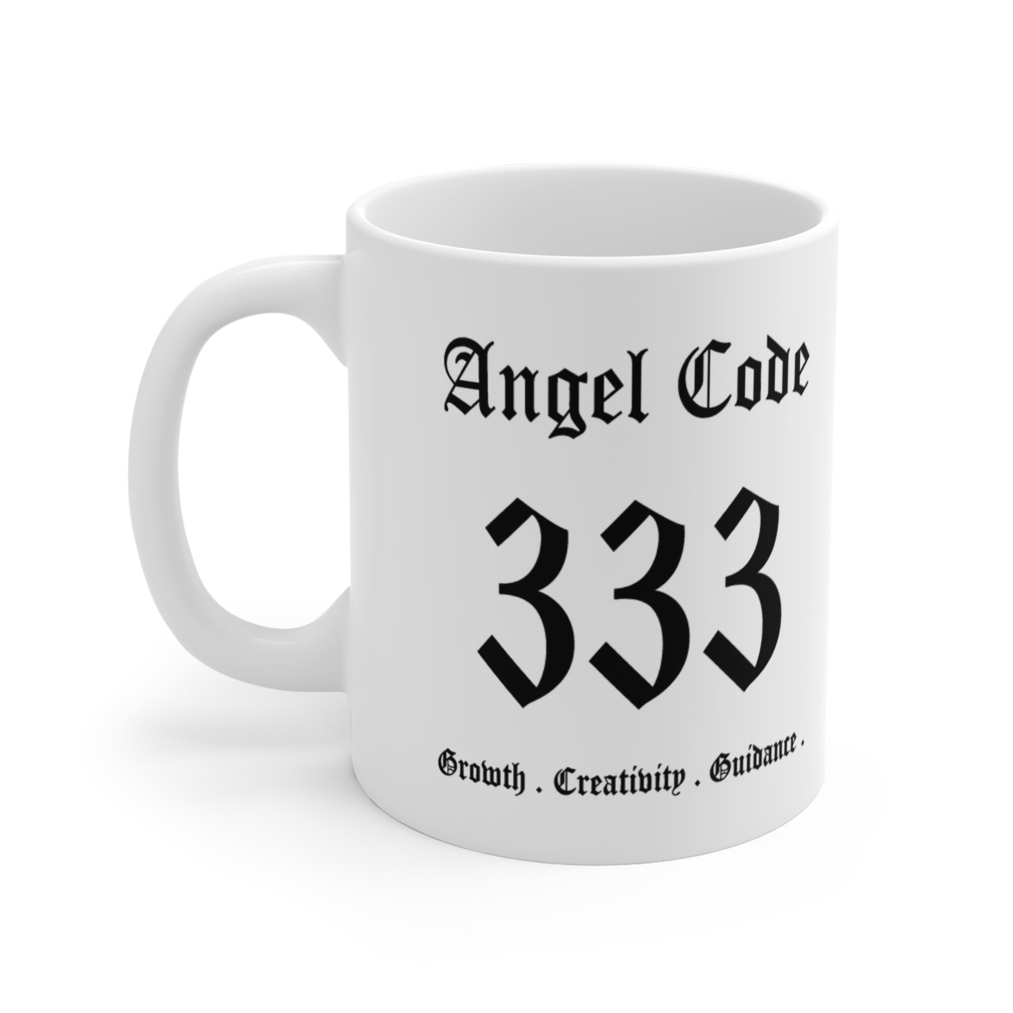Angel Code 333 Coffee Mug 🪽✨ Numerology Growth Creativity Guidance Gift - 11oz