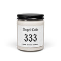 Angel Code 333 Scented Soy Candle 🪽🕯️ 9oz Growth Aromatherapy Candle - White